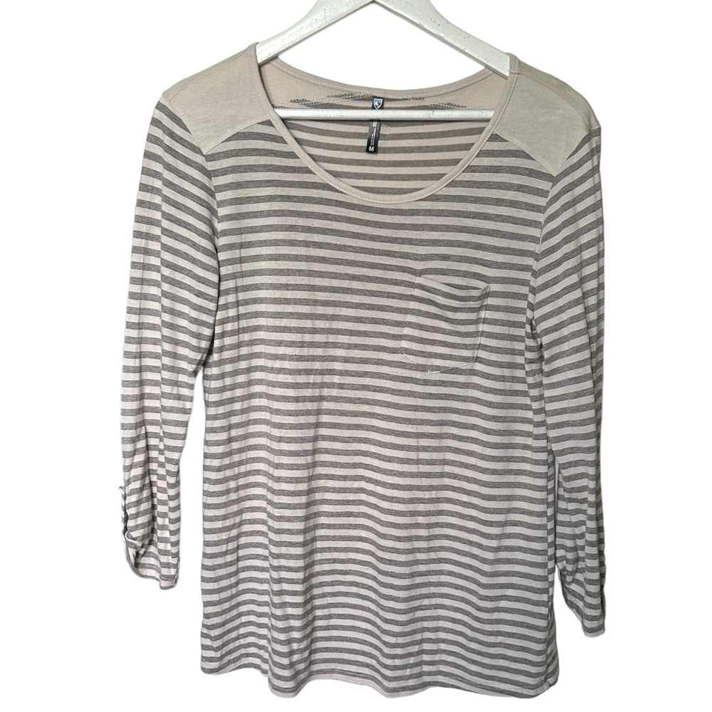 Kuhl Stripped Pocket Long Sleeve Womens M Gorpcore Granola Girl Hiking Base